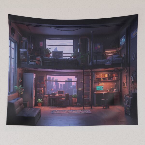 Item preview, Pixel Cyberpunk Apartment Design designed and sold by papi1998.