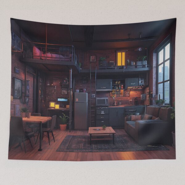 Item preview, Pixel Cyberpunk Apartment Design designed and sold by papi1998.