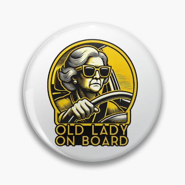 Item preview, Old Lady On Board designed and sold by Me-Meme.