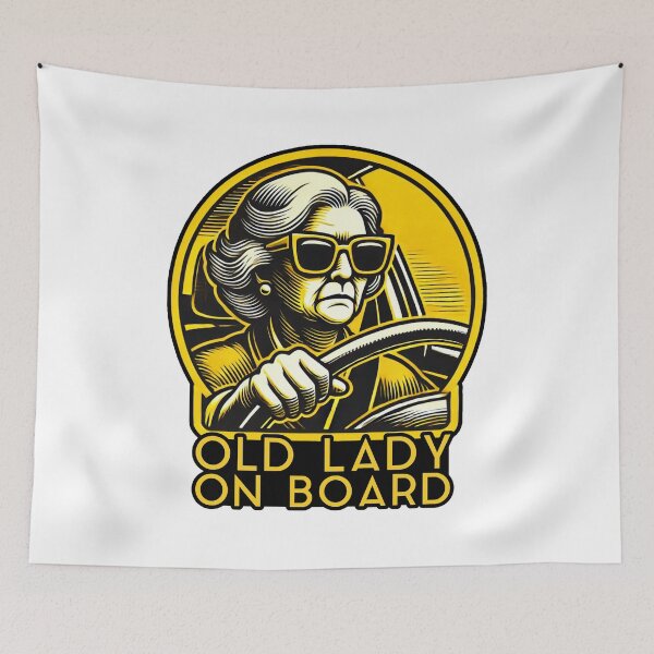 Item preview, Old Lady On Board designed and sold by Me-Meme.