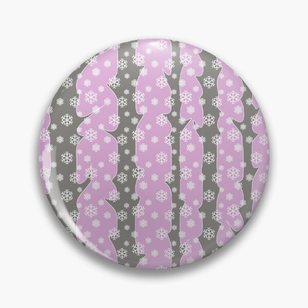 Item preview, Winter, snowy forest in Scandinavian style/pastel pink background and gray trees designed and sold by My-fake-places.