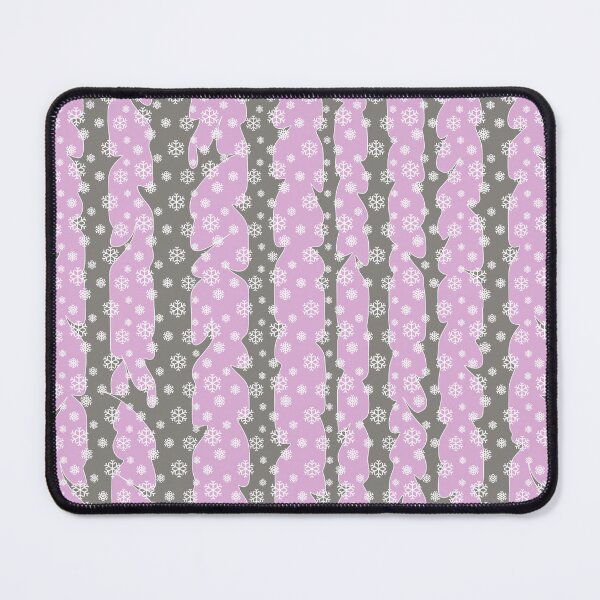 Item preview, Winter, snowy forest in Scandinavian style/pastel pink background and gray trees designed and sold by My-fake-places.