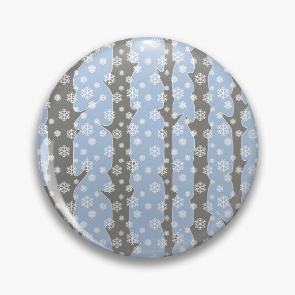 Item preview, Winter, snowy forest in Scandinavian style/pastel sky blue background and gray trees designed and sold by My-fake-places.
