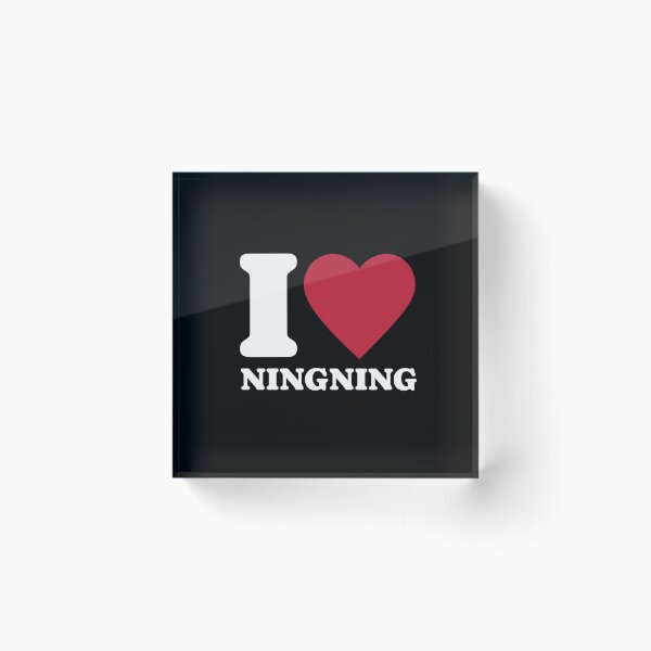 Item preview, AESPA i love ningning typography text Morcaworks designed and sold by Morcawork.