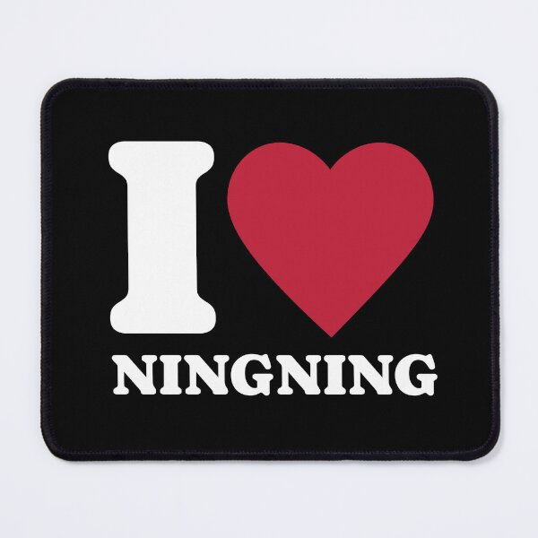 Item preview, AESPA i love ningning typography text Morcaworks designed and sold by Morcawork.