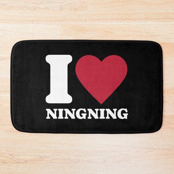 Item preview, AESPA i love ningning typography text Morcaworks designed and sold by Morcawork.