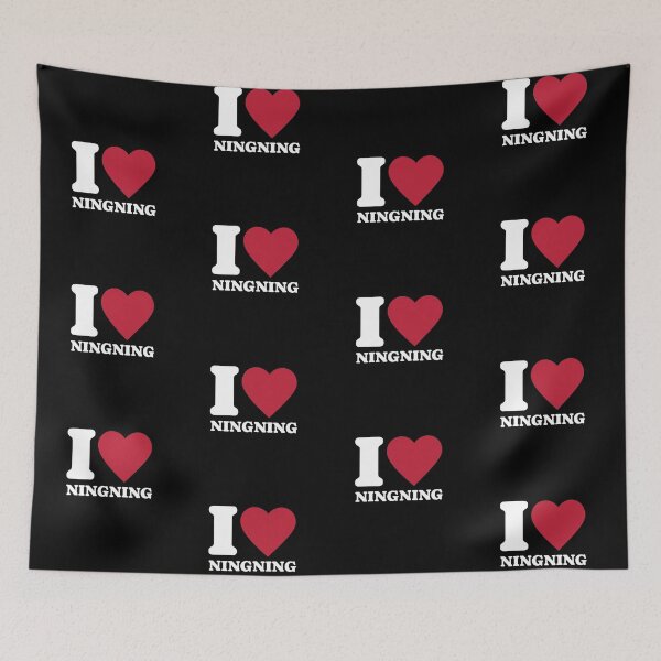 Item preview, AESPA i love ningning typography text Morcaworks designed and sold by Morcawork.