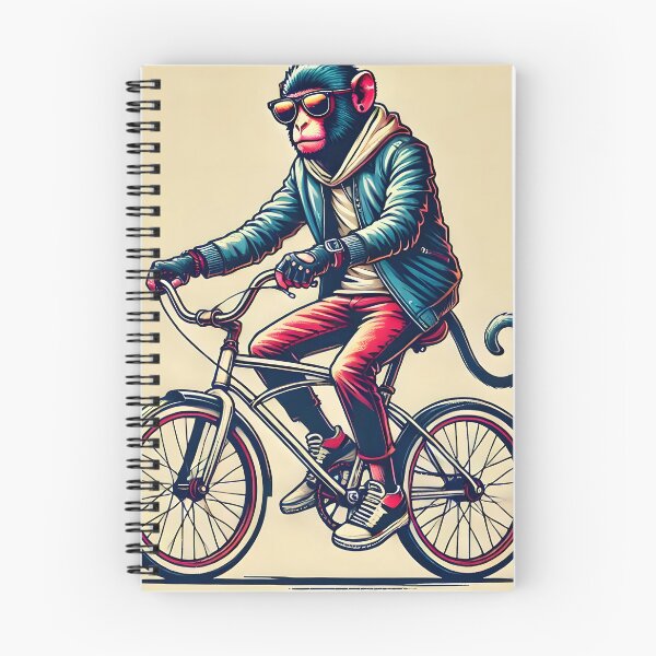 Item preview, Cool Monkey Riding a Bike designed and sold by unrealartwork.