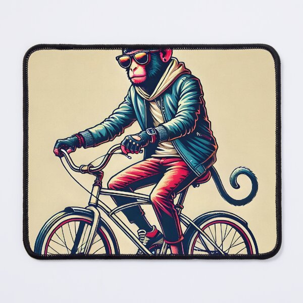 Item preview, Cool Monkey Riding a Bike designed and sold by unrealartwork.