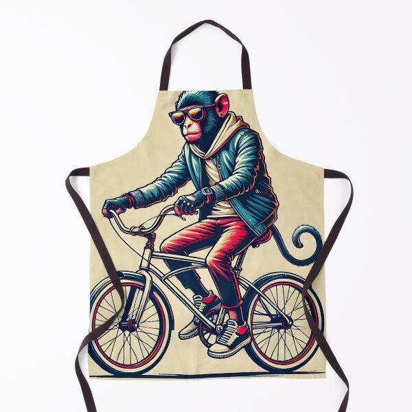 Item preview, Cool Monkey Riding a Bike designed and sold by unrealartwork.