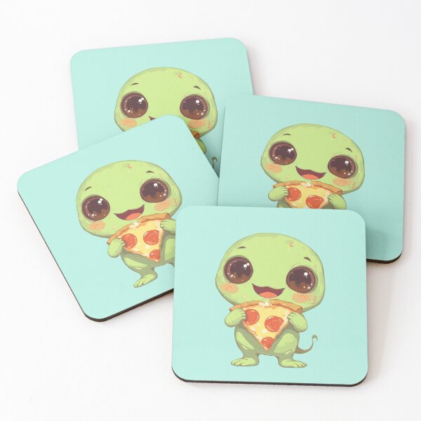 Aperçu de l'œuvre Lien de pizza joyeuse Kawaii Delight créée et vendue par MadeByHaresShop.