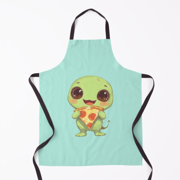 Aperçu de l'œuvre Lien de pizza joyeuse Kawaii Delight créée et vendue par MadeByHaresShop.