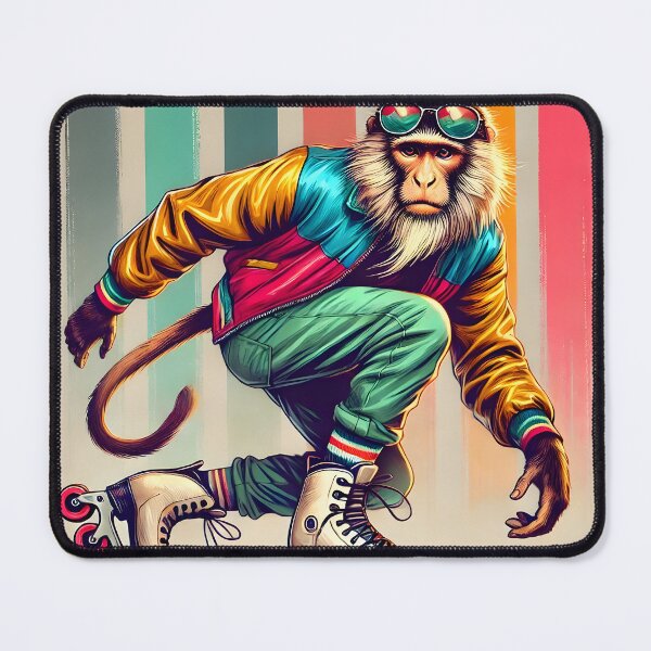 Item preview, Roller Skates Meet Pop Art Monkey designed and sold by unrealartwork.