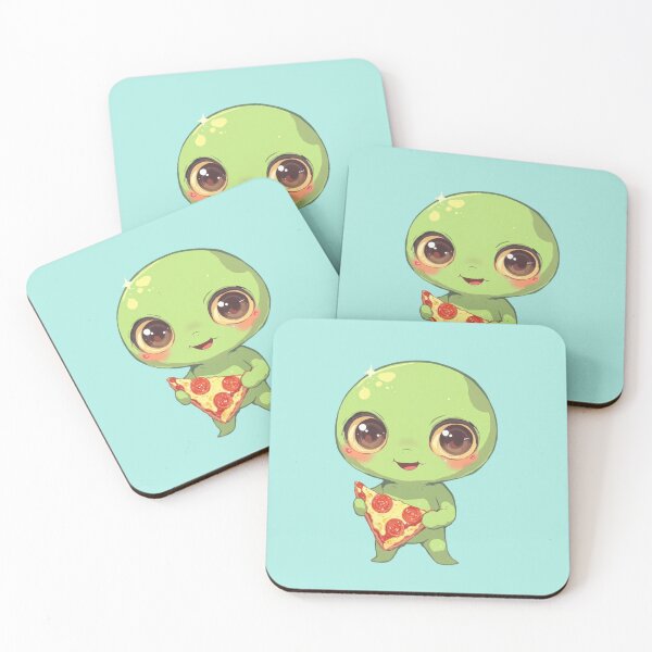 Aperçu de l'œuvre Lien de pizza joyeuse Kawaii Delight créée et vendue par MadeByHaresShop.