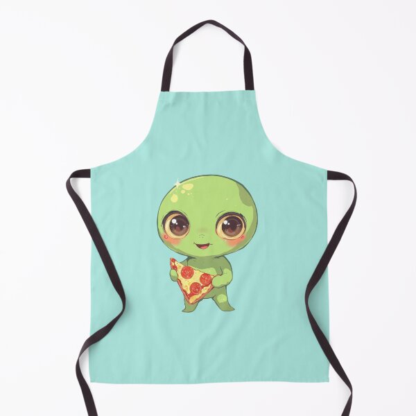 Aperçu de l'œuvre Lien de pizza joyeuse Kawaii Delight créée et vendue par MadeByHaresShop.