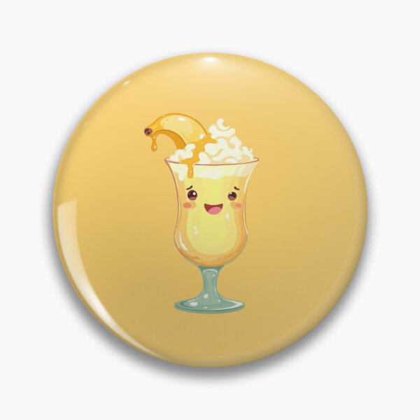 Item preview, Whimsical Banana Milkshake Winky Face designed and sold by MadeByHaresShop.