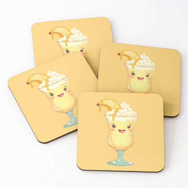 Item preview, Whimsical Banana Milkshake Winky Face designed and sold by MadeByHaresShop.