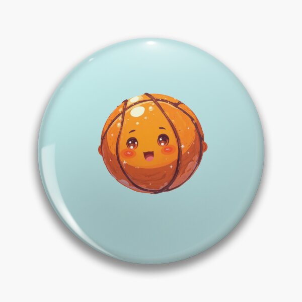 Item preview, Bouncy Ball Smiles Kawaii Basketball Joy designed and sold by MadeByHaresShop.