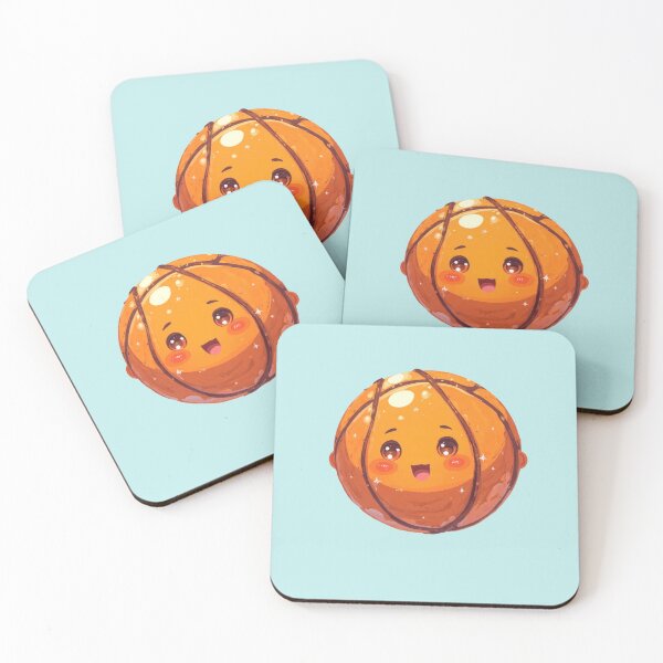 Item preview, Bouncy Ball Smiles Kawaii Basketball Joy designed and sold by MadeByHaresShop.