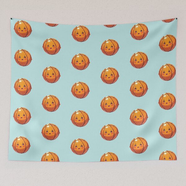 Item preview, Bouncy Ball Smiles Kawaii Basketball Joy designed and sold by MadeByHaresShop.