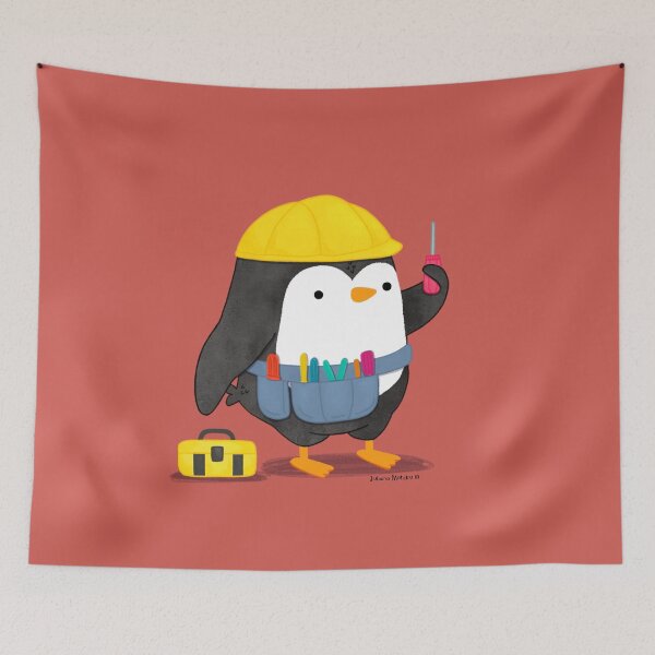 Item preview, Electrician Penguin designed and sold by thepenguinsfamily.