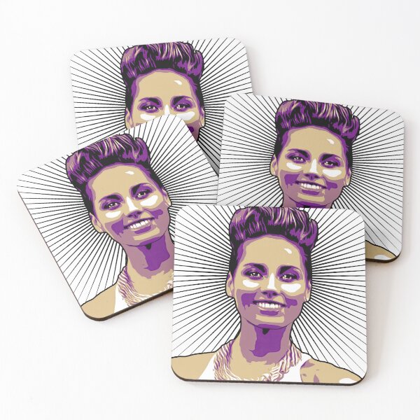 Item preview, Alicia Keys vector art designed and sold by FacesArt.