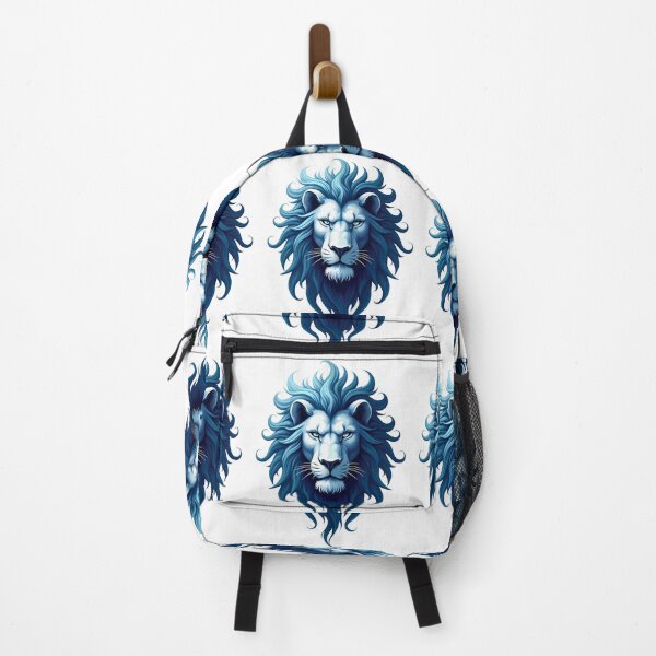 Item preview, Majestic Blue Lion detroit design print designed and sold by ART ATTACK ZONE.