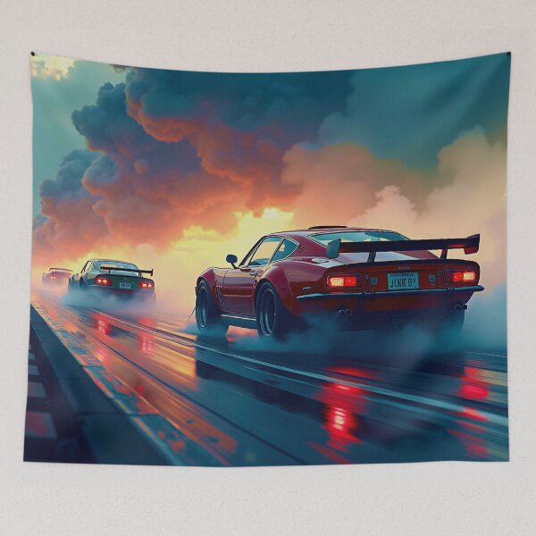 Item preview, Race Cars Into A Storm designed and sold by Ink Art Design.