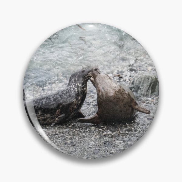 Item preview, Grey Seals, kissing designed and sold by kathleenjean.