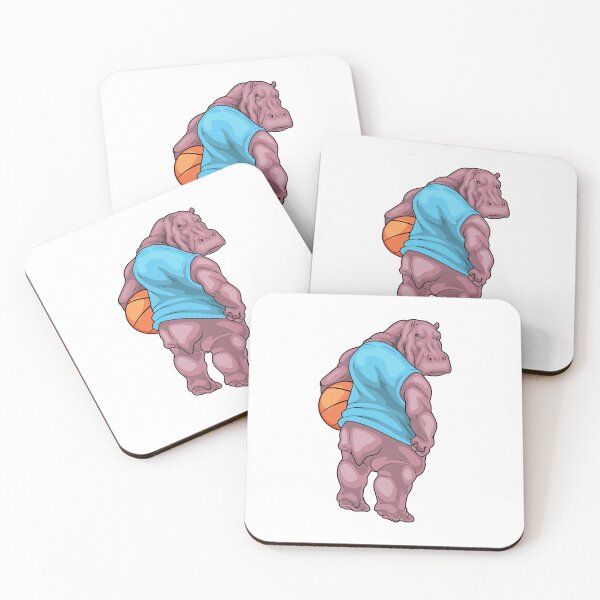 Item preview, Hippo Basketball player Basketball designed and sold by Snabdesign84.