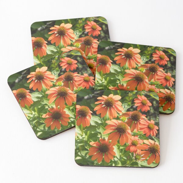 Item preview, Cheery Orange Echinacea Coneflowers designed and sold by Georgia Mizuleva.