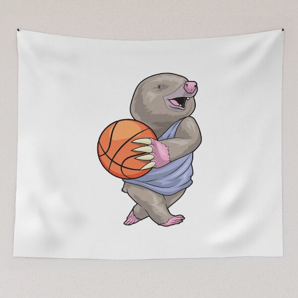 Item preview, Mole Basketball player Basketball designed and sold by Snabdesign84.