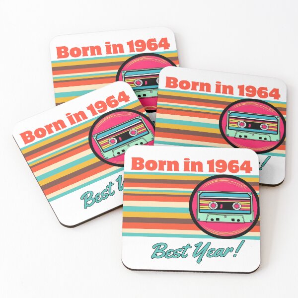 Item preview, Born in 1964 in red designed and sold by ColorfulVertigo.