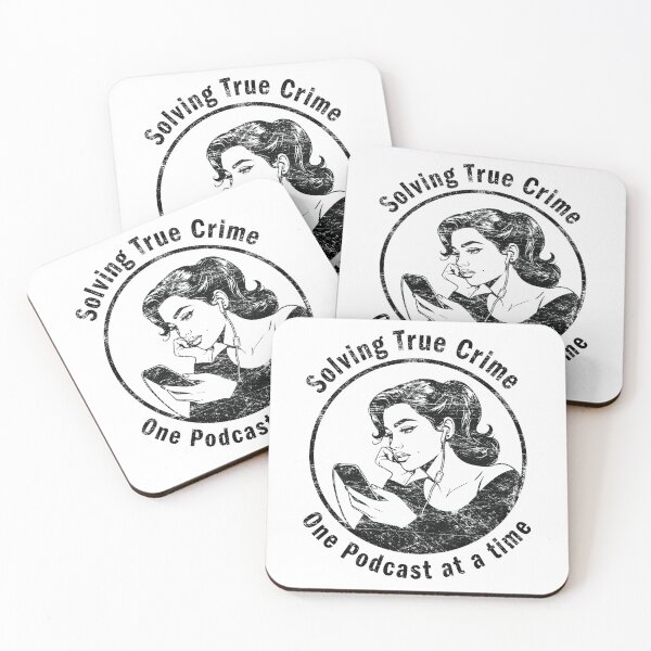 Item preview, Solving True Crime - One Podcast at a time Listening Girl designed and sold by shufti.