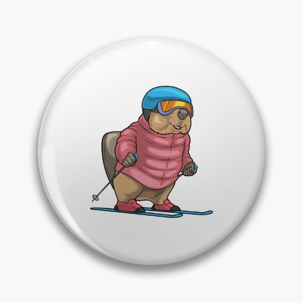 Item preview, Beaver Skier Ski Winter sports designed and sold by Snabdesign84.