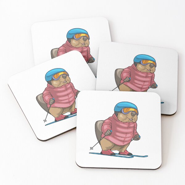 Item preview, Beaver Skier Ski Winter sports designed and sold by Snabdesign84.