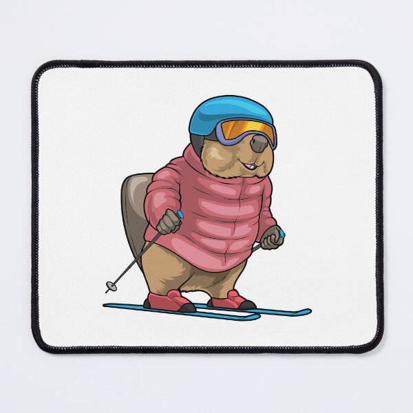Item preview, Beaver Skier Ski Winter sports designed and sold by Snabdesign84.