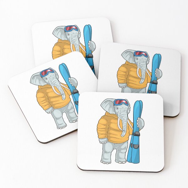 Item preview, Elephant Skier Ski Winter sports designed and sold by Snabdesign84.