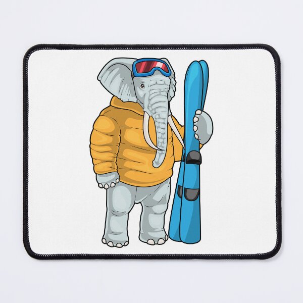 Item preview, Elephant Skier Ski Winter sports designed and sold by Snabdesign84.