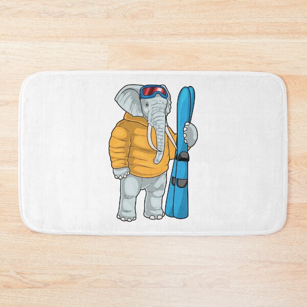 Item preview, Elephant Skier Ski Winter sports designed and sold by Snabdesign84.