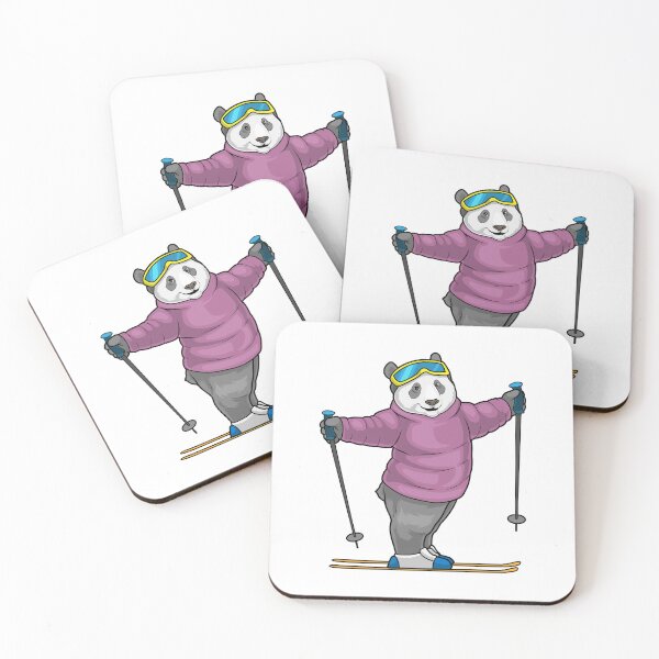 Item preview, Panda Skier Ski Winter sports designed and sold by Snabdesign84.