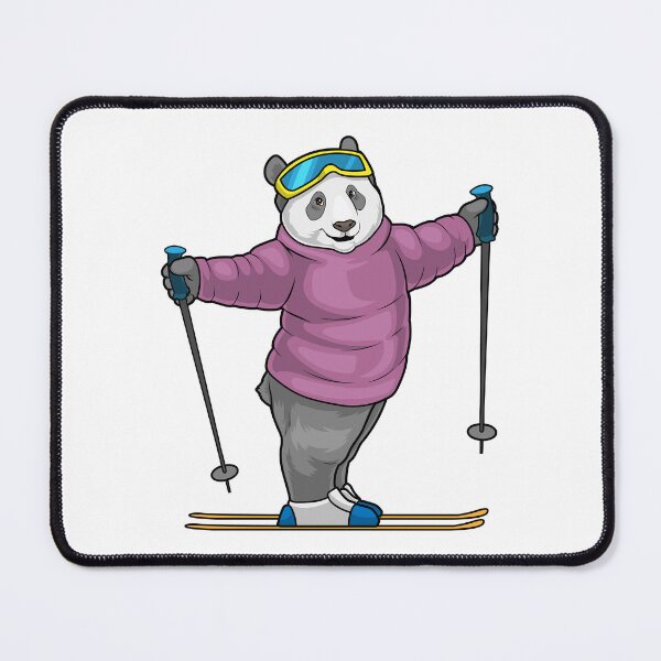 Item preview, Panda Skier Ski Winter sports designed and sold by Snabdesign84.