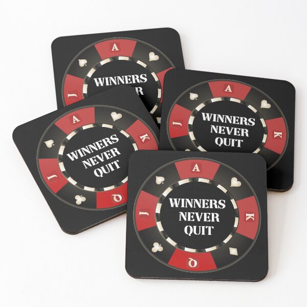 Item preview, winners never quit gambling meme designed and sold by InMyMentalEra.