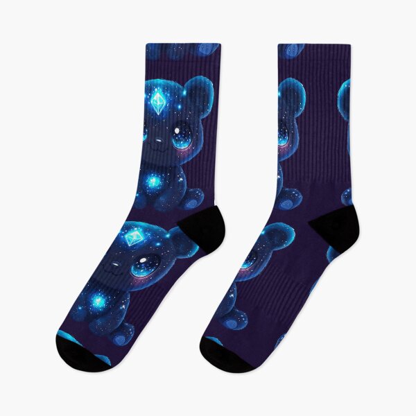 Artikelvorschau, Fantasy Galaxy Bear mit Celestial Diamond Mystischer blauer Teddybär mit Sternendetails entworfen und verkauft von Anastasiia Yurevych.