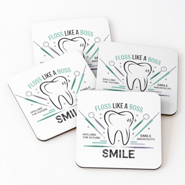 Item preview, Dental Humor Floss Like a Boss Tooth Care Design designed and sold by aeejee.