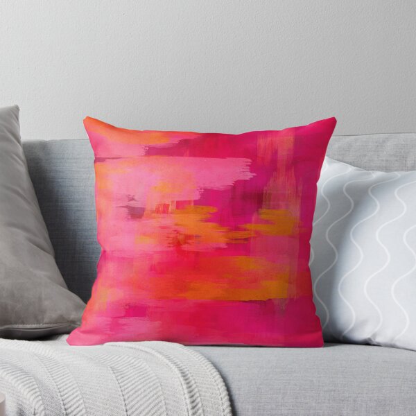 Item preview, "Abstract pinks oranges brushstrokes" designed and sold by MarCanton.