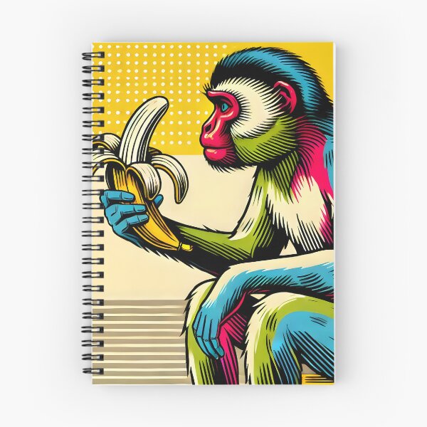 Item preview, A Colorful Monkey with a Touch of Pop Art designed and sold by unrealartwork.