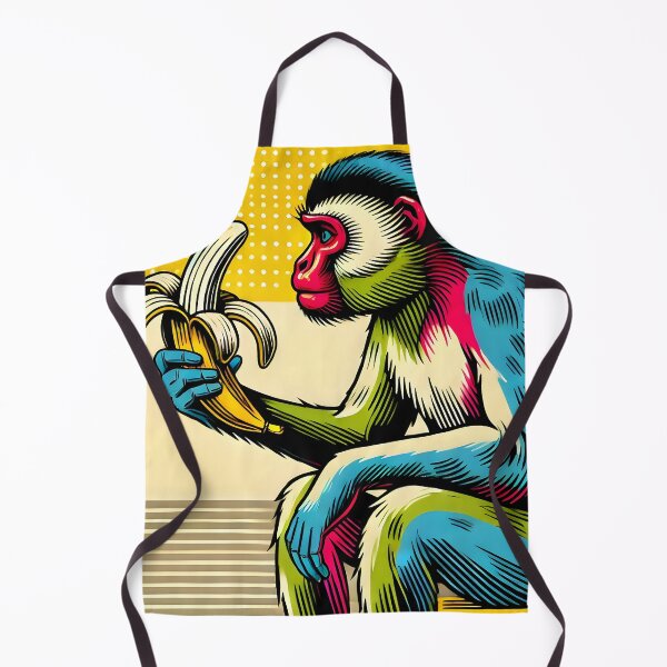 Item preview, A Colorful Monkey with a Touch of Pop Art designed and sold by unrealartwork.