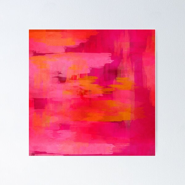 Item preview, "Abstract pinks oranges brushstrokes" designed and sold by MarCanton.