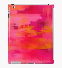 Vinilo o funda para iPad "Pinceladas abstractas rosas y naranjas"